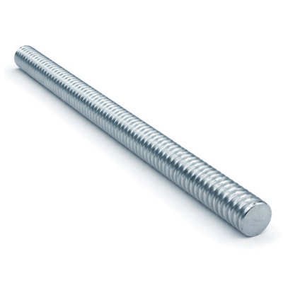 M5 x 1 Metre (100cm) - Pack of 10 - DIN 976 - Metric Threaded Rod 4.8 ...
