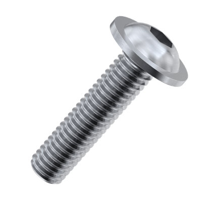 M5 x 16mm Socket Flanged Button Screws (ISO 7380-2) - Marine Stainless ...