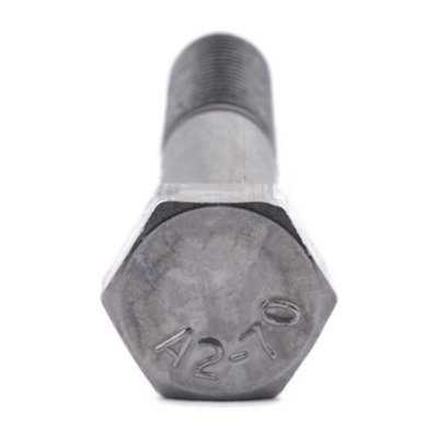 M5 X 90 Hexagon Head Bolt 10 Pack ISO 4014 A4 Stainless Steel