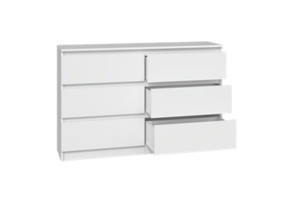 M6 120 Malwa Chest of Drawers White