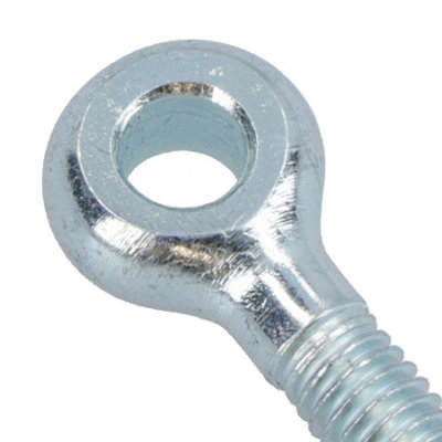 M6 30mm Eye Bolt Single Bolt Zinc Plated Threaded Rings DIN444 Catenary ...