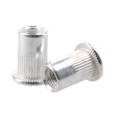M6 6mm Alu Nut Serts Riveting Nuts Rivet Threaded Inserts Blindnut Rivnut 50pc
