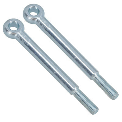 M6 80mm Eye Bolt 2 Pack Zinc Plated Threaded Rings DIN444 Catenary Wire