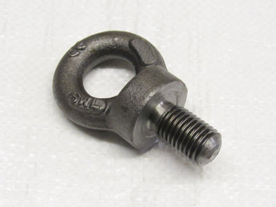 M6 Lifting Eye Bolt - Self Coloured  Collared Threaded Eyebolt BS4278 100KG 6MM