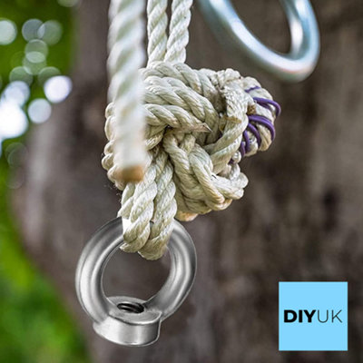 Uxcell Lifting Eye Nut M8 Female Thread 304 Stainless Steel Round Shape For Rope Fitting Pack Of 8