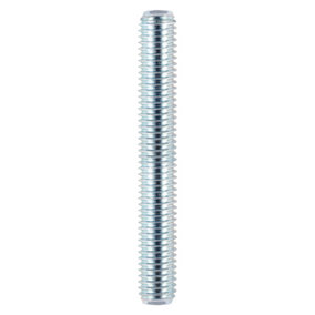 M6 x 1 metre Threaded Bar - Allthread - Studding - Grade 4.8 - Zinc - Pack of 1