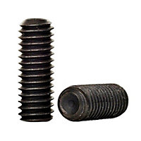 M6 x 25mm Allen Grub Screw Cup Point Screws Black High Tensile Grade 14.9 DIN 916 Pack of 10