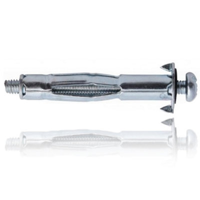M6 x 36mm (10 pcs) Molly Hollow Wall Anchors Cavity Heavy Duty Metal All Sizes Bolts - 3