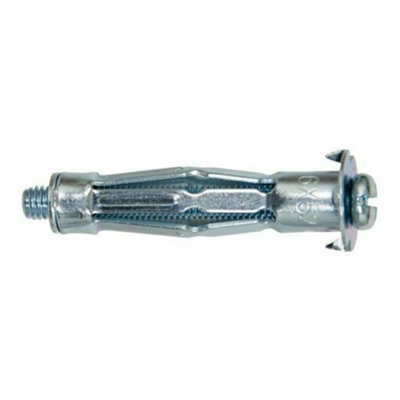 M6 x 36mm (10 pcs) Molly Hollow Wall Anchors Cavity Heavy Duty Metal All Sizes Bolts - 5