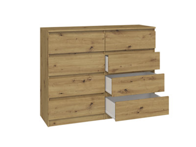 M8 120 Malwa Chest of Drawers Artisan Oak