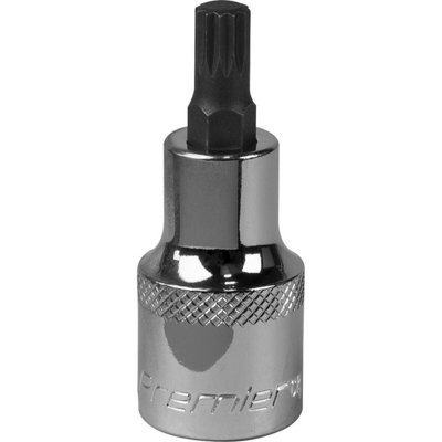 M8 Forged Spline Socket Bit - 1/2 Inch Drive Chrome Vanadium Wrench Tool for Professionals and DIYers