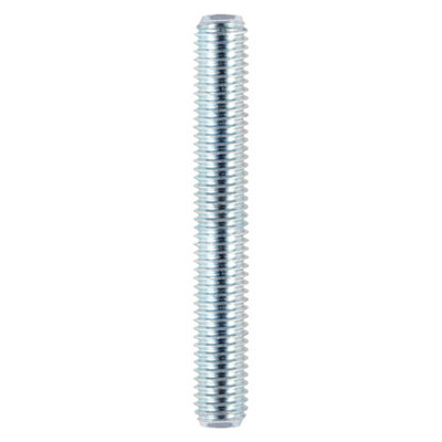 M8 x 1 metre Threaded Bar - Allthread - Studding - Grade 4.8 - Zinc - Pack of 1