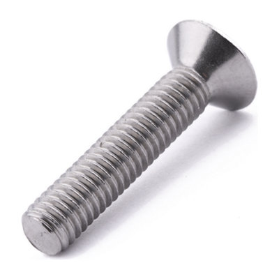 M8 X 140 Hex Socket Countersunk 10 Pack ISO 10642 A4 Stainless Steel