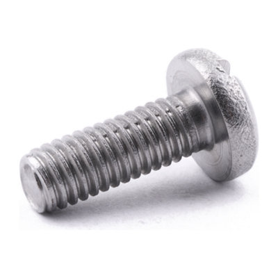 M8 X 45 Slot Pan Machine Screw DIN 85-A 10 Pack A2 Stainless Steel