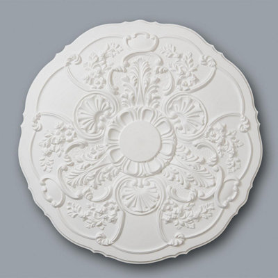 M83 Ceiling Rose - Medallion Lightweight Resin Ornate Decor Traditional Light Chandelier Feature Ceiling Centre 66cm