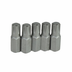 M9 Male Short (30mm) Ribe Bit 5 Pack With 10mm Hex End S2 Steel Bergen
