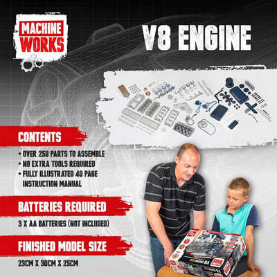 Machine Works Build Your Own V8 Engine Interactive Model Kit