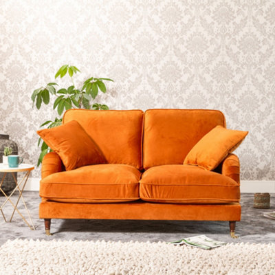 Orange deals couch set