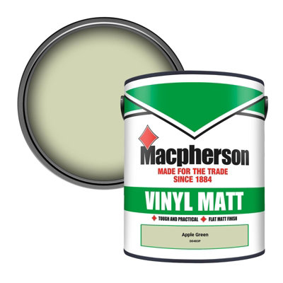 Macpherson Trade Walls & Ceilings Vinyl Matt Emulsion Paint Apple Green ...