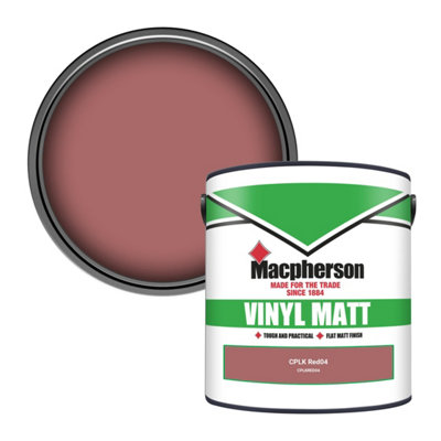 Macpherson Trade Walls & Ceilings Vinyl Matt Emulsion Paint CPLK Red04 ...