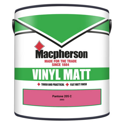 Macpherson Trade Walls & Ceilings Vinyl Matt Emulsion Paint Pantone 205 ...