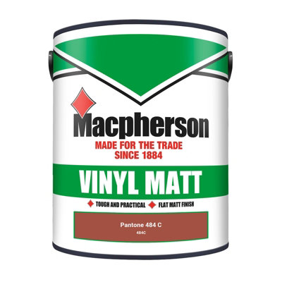 Macpherson Trade Walls & Ceilings Vinyl Matt Emulsion Paint Pantone 484 ...