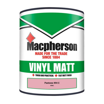 Macpherson Trade Walls & Ceilings Vinyl Matt Emulsion Paint Pantone 494 ...