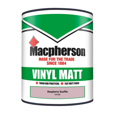 Macpherson Trade Walls & Ceilings Vinyl Matt Emulsion Paint Raspberry ...