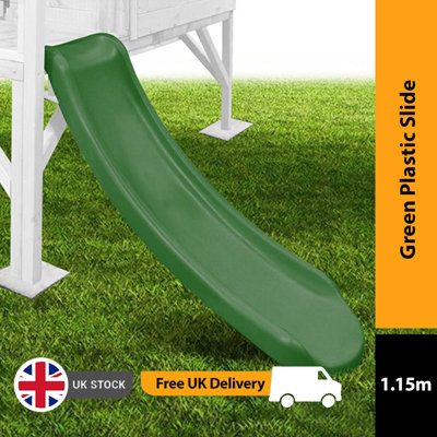 Mad Dash 1.15m Plastic Slide - Forest Green - 1.15m Plastic Slide - Forest Green