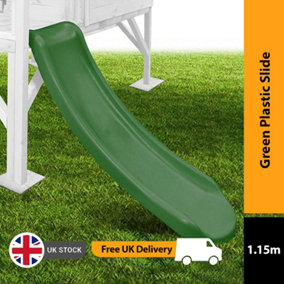 Mad Dash 1.15m Plastic Slide - Forest Green - 1.15m Plastic Slide - Forest Green