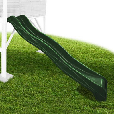 Mad Dash 2.18m Plastic Slide - Forest Green - 2.18m Plastic Slide - Forest Green