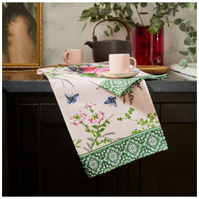 Madame Butterfly Animal Print 100% Cotton Tea Towel