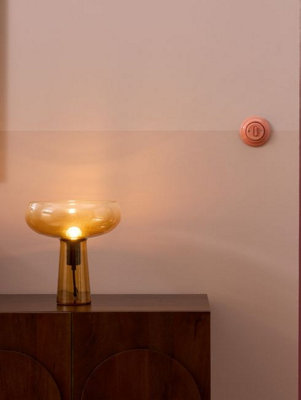 Made.com Bella Amber Glass Table Lamp