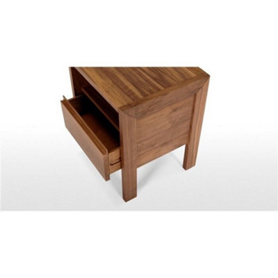 MADE.com Ledger Bedshire Table Dark Stain Ash