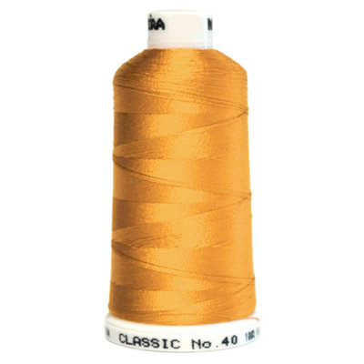 910-1224 5,500 yard cone of #40 weight Lemonade Yellow Rayon machine  embroidery thread.