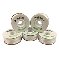 Madeira Pre-Wound Bobbins (Pack of 144) White (One Size)