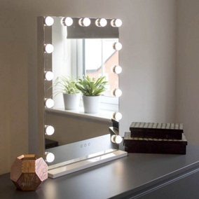 Madeleine Hollywood Vanity Mirror with LED Lights & USB Charger