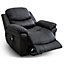 MADISON DUAL MOTOR ELECTRIC RISER RISE RECLINER BONDED LEATHER ARMCHAIR ELECTRIC LIFT CHAIR (Black)