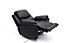 MADISON ELECTRIC BONDED LEATHER AUTOMATIC RECLINER ARMCHAIR SOFA HOME LOUNGE CHAIR (Black)