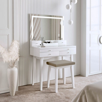 Dressing Tables With LED Mirror Lights Sets - CARME HOME