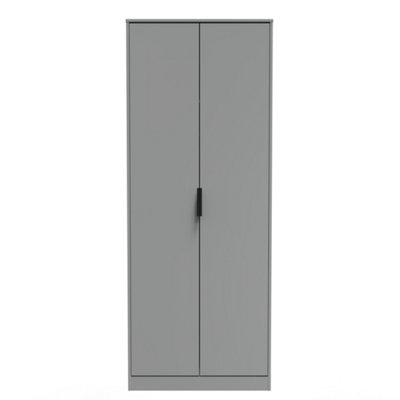 Madrid 2 Door Wardrobe in Dusk Grey (Ready Assembled)