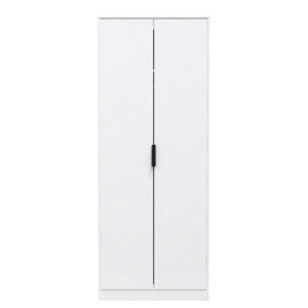 Madrid 2 Door Wardrobe in White Matt (Ready Assembled)