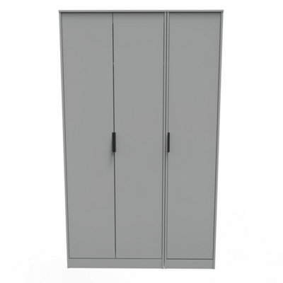 Madrid 3 Door Robe in Dusk Grey (Ready Assembled)