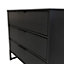 Madrid 3 Drawer Chest in Black Ash (Ready Assembled)