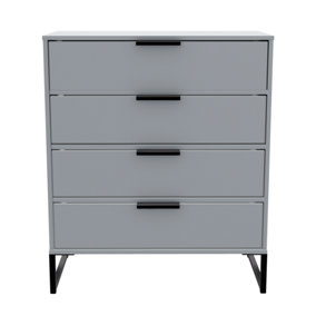 Madrid 4 Drawer Chest in Dusk Grey (Ready Assembled)