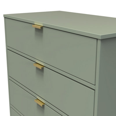 Madrid 4 Drawer Chest in Reed Green (Ready Assembled)