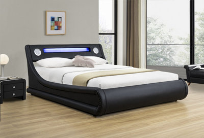 Remote controlled shop bed frame