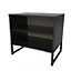 Madrid Double Open Unit in Black Ash (Ready Assembled)