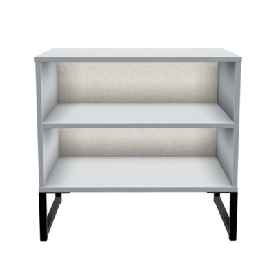 Madrid Double Open Unit in Dusk Grey (Ready Assembled)