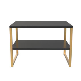 Madrid Lamp Table in Black Ash (Ready Assembled)